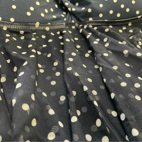 Merona tankini swim top blue navy color with white poka dots Size L and XL - Picture 5 of 9